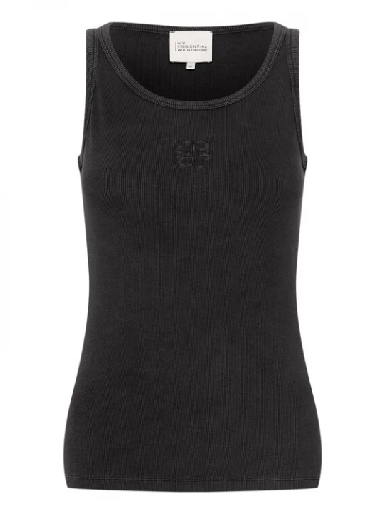 Foto van product My Essential Wardrobe Top zwart gemêleerd
