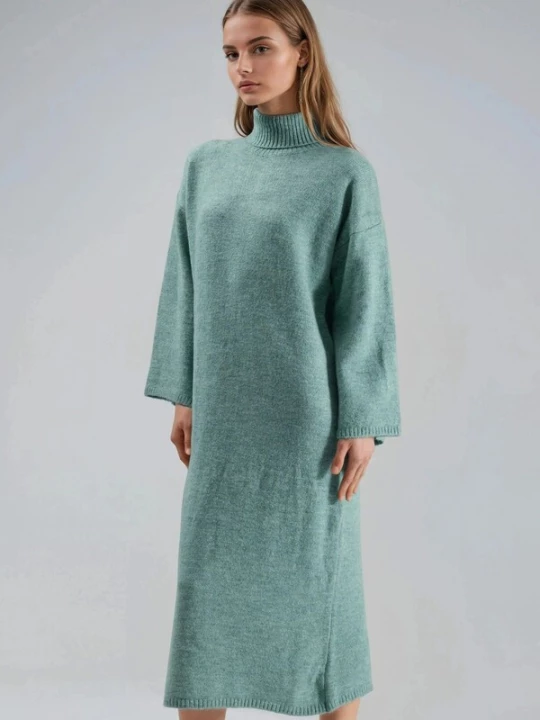 Foto van product My fashion Gebreide jurk jade groen