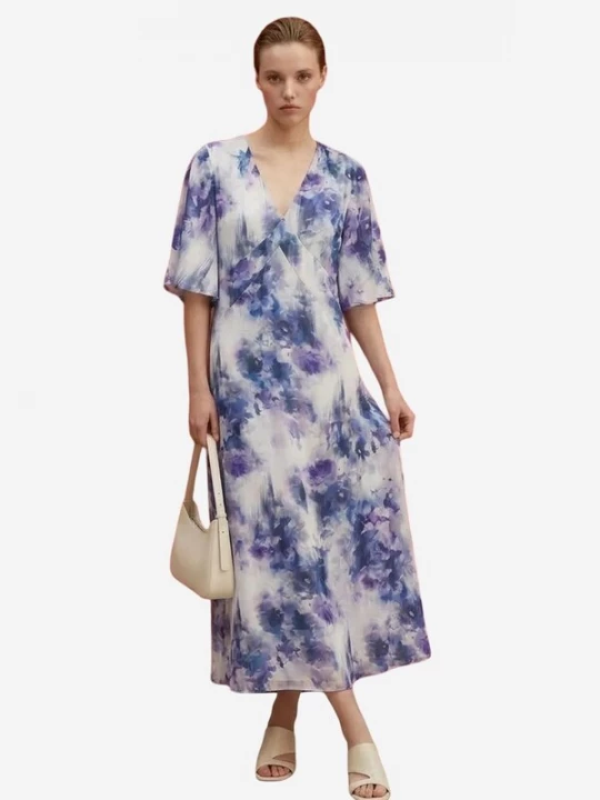 Foto van product My fashion Jurk marine / wit