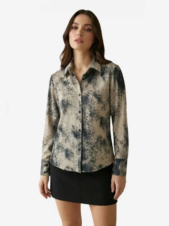 Foto van product My fashion Shirt antraciet / wit