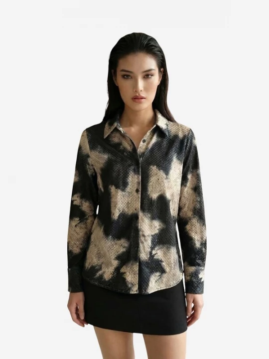 Foto van product My fashion Shirt beige / zwart