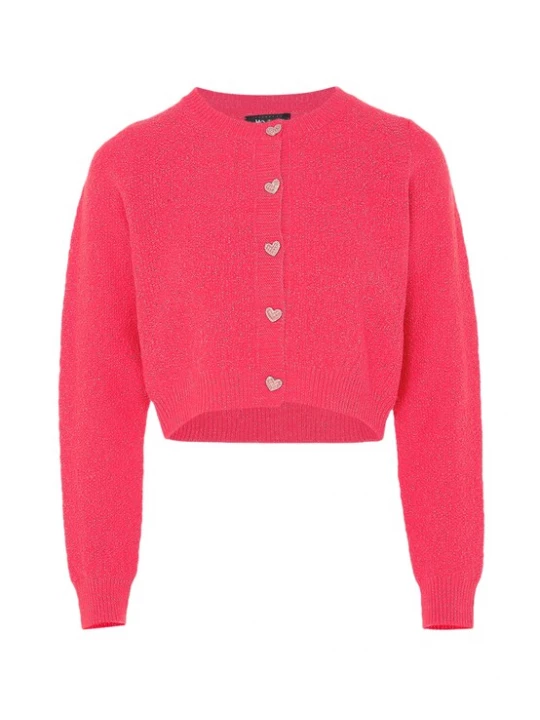Foto van product myMo at night Gebreid vest neonroze