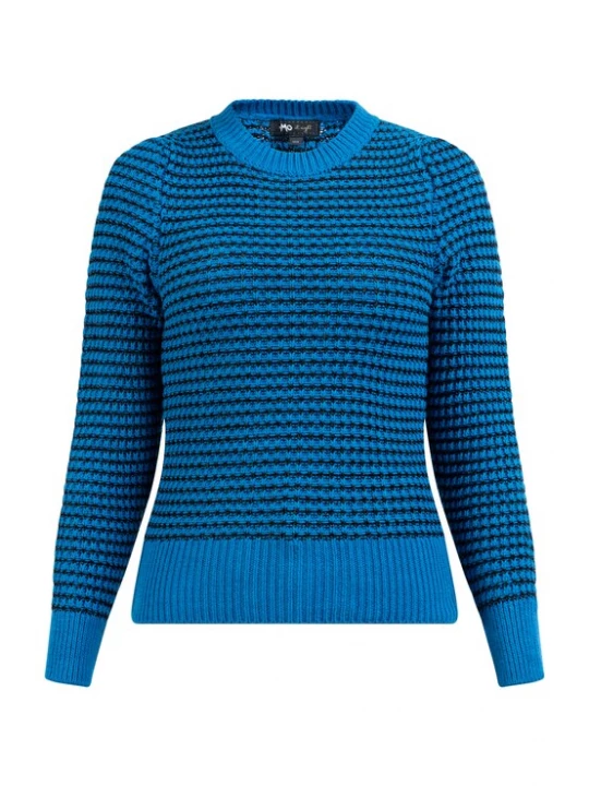 Foto van product myMo at night Trui royal blue / koningsblauw / zwart