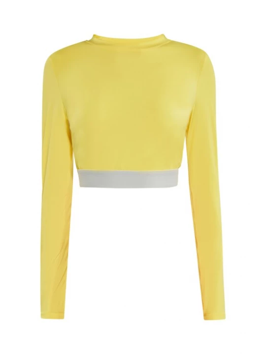 Foto van product myMo ATHLSR Functioneel shirt geel / grijs
