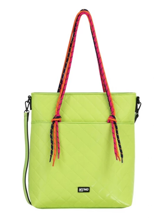 Foto van product myMo ATHLSR Shopper 'Duilio' donkerblauw / lichtgroen / oranje / pink
