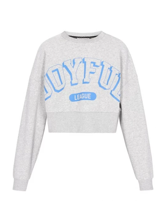 Foto van product myMo ATHLSR Sweatshirt 'Back To School' azuur / grijs gemêleerd