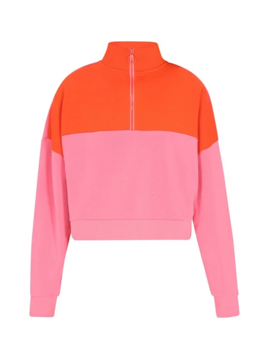 Foto van product myMo ATHLSR Sweatshirt 'Comfy' kreeft / lichtroze