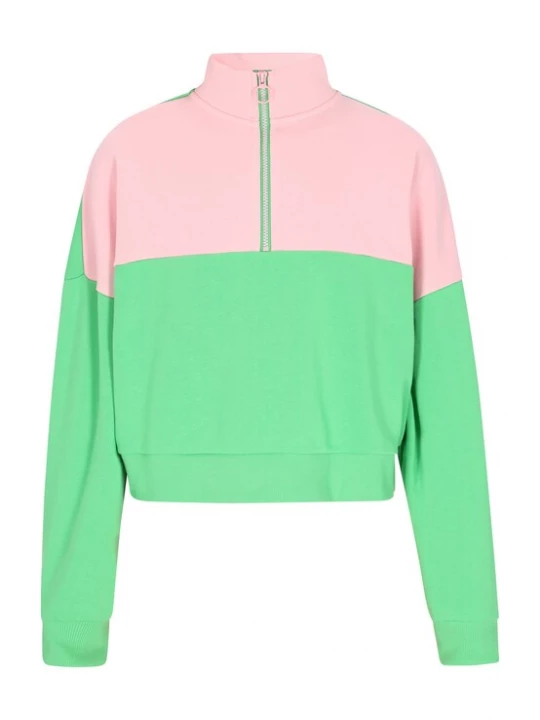 Foto van product myMo ATHLSR Sweatshirt 'Comfy' lichtgroen / rosa