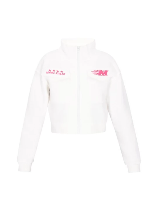 Foto van product myMo ATHLSR Sweatvest lichtroze / wit