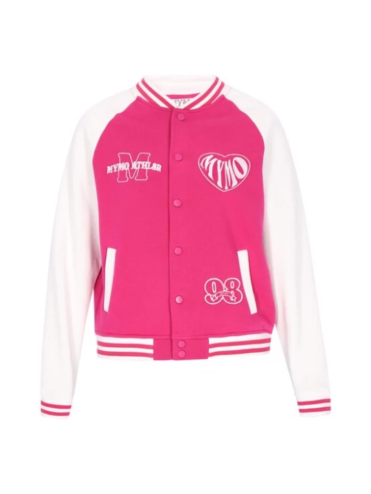 Foto van product myMo ATHLSR Sweatvest pink / wolwit