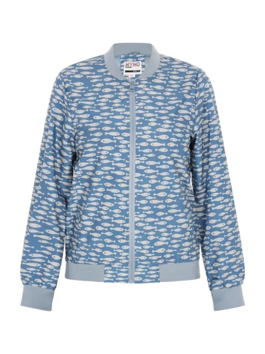 Foto van product myMo ATHLSR Tussenjas blauw / grijs