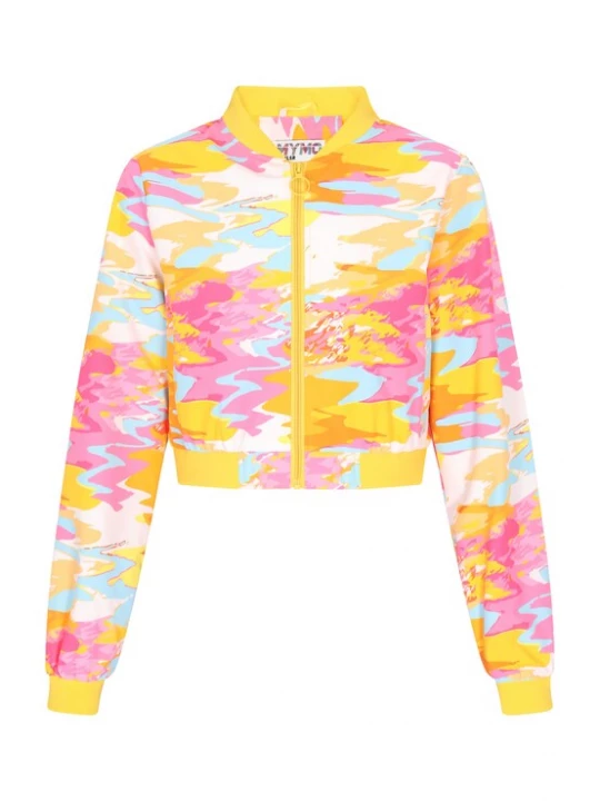 Foto van product myMo ATHLSR Tussenjas lichtblauw / oranje / pink / wit