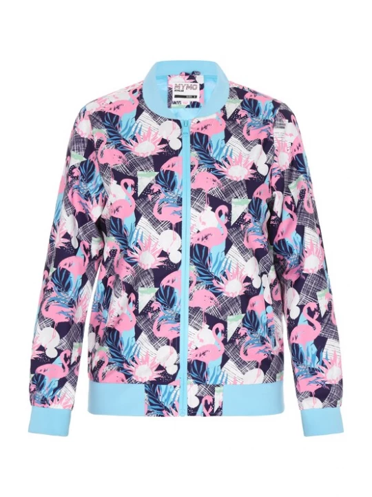 Foto van product myMo ATHLSR Tussenjas navy / lichtblauw / pink / wit