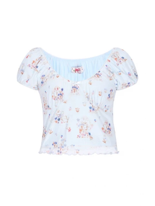 Foto van product MYMO Blouse blauw / gemengde kleuren