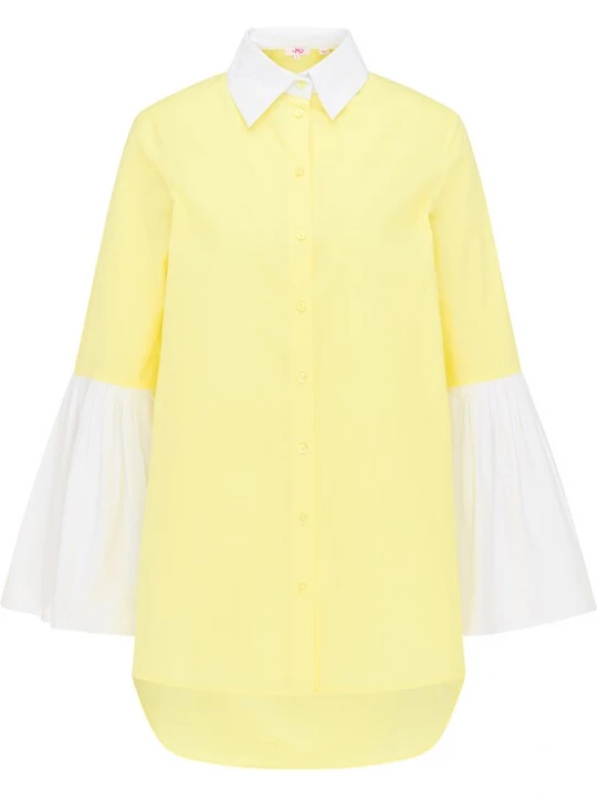 Foto van product MYMO Blouse citroen / wit