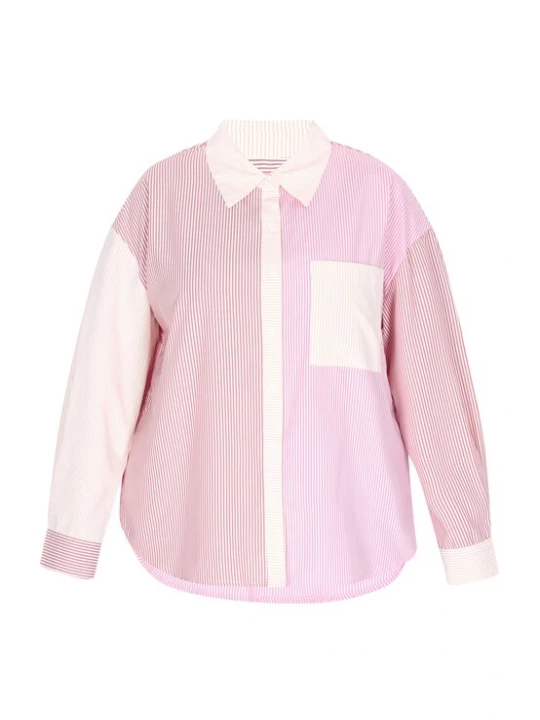 Foto van product MYMO Blouse goudgeel / eosine / oudroze / wit