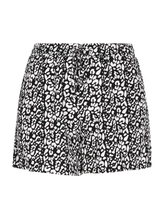 Foto van product swirly Broek 'Comfy' zwart / wit