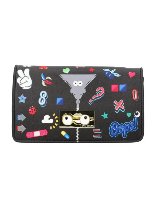 Foto van product MYMO Clutch 'Pop Eyetheme' gemengde kleuren / zwart