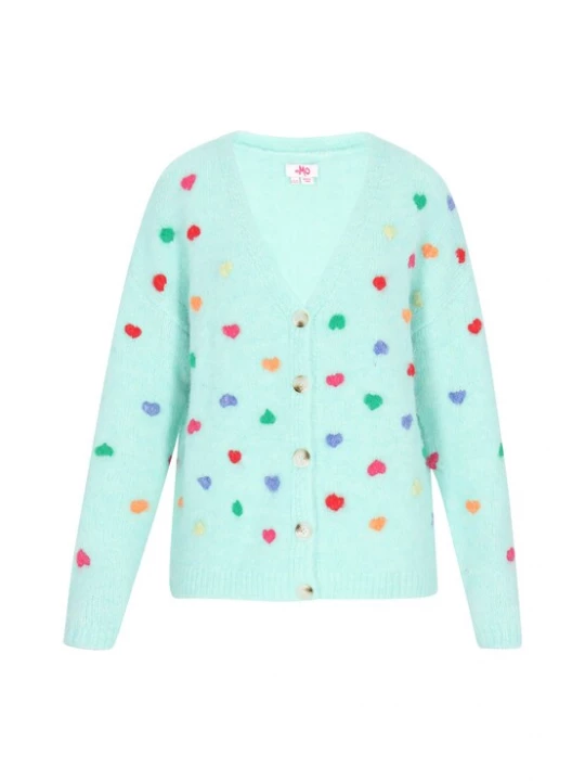 Foto van product MYMO Gebreid vest aqua / gemengde kleuren