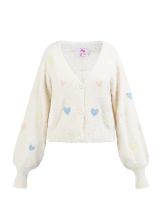 Foto van product MYMO Gebreid vest 'Biany' blauw / geel / pink / wolwit