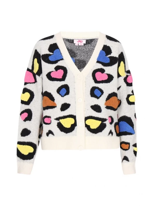 Foto van product MYMO Gebreid vest blauw / geel / oranje / pink / zwart / offwhite