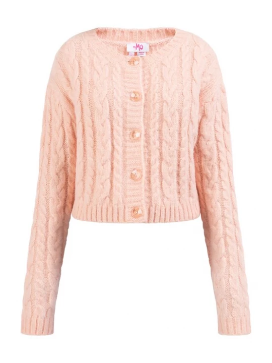 Foto van product MYMO Gebreid vest 'Blonda' pastelroze