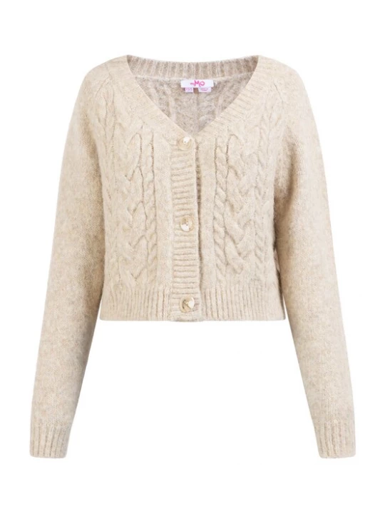 Foto van product MYMO Gebreid vest 'Blonda' taupe / sand