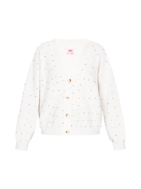 Foto van product MYMO Gebreid vest gemengde kleuren / offwhite