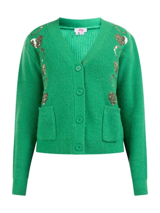 Foto van product MYMO Gebreid vest goud / groen