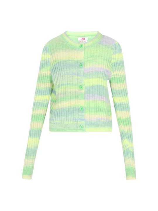 Foto van product MYMO Gebreid vest groen / lila