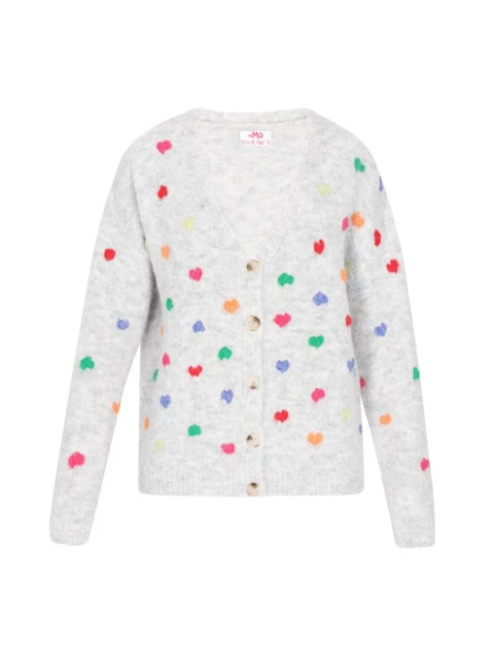 Foto van product MYMO Gebreid vest lichtgrijs / gemengde kleuren