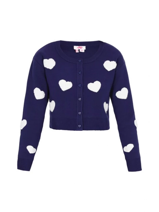 Foto van product MYMO Gebreid vest navy / wit