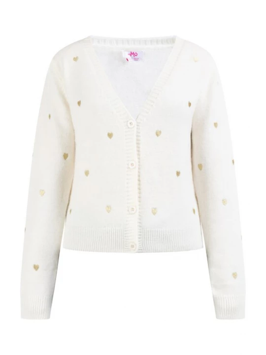 Foto van product MYMO Gebreid vest 'Nolie' goud / wit