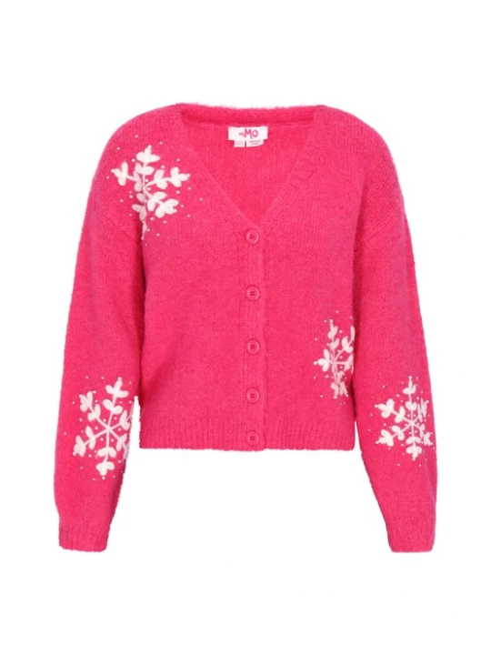 Foto van product MYMO Gebreid vest pink / wit