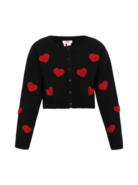Foto van product MYMO Gebreid vest rood / zwart