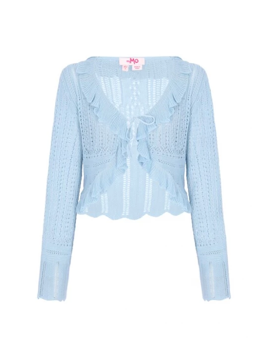 Foto van product MYMO Gebreid vest 'Young Fashion' hemelsblauw