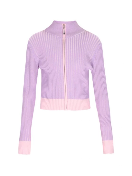 Foto van product MYMO Gebreid vest 'Young Fashion' lichtlila / pastelroze