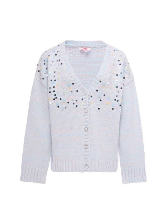 Foto van product MYMO Gebreid vest 'Young Fashion' nude / smoky blue