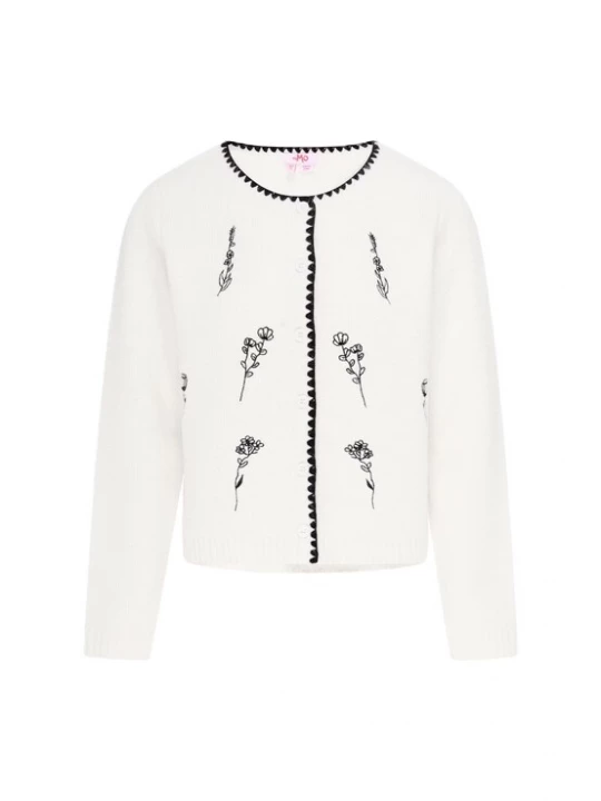Foto van product MYMO Gebreid vest zwart / offwhite