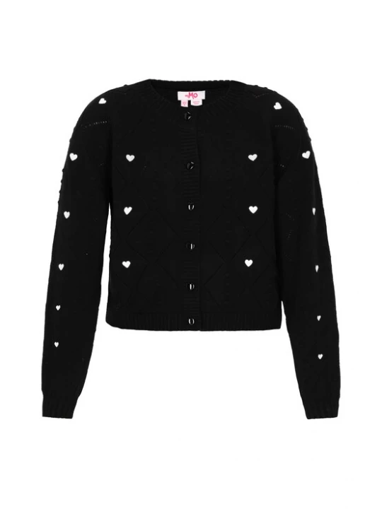 Foto van product MYMO Gebreid vest zwart / wit
