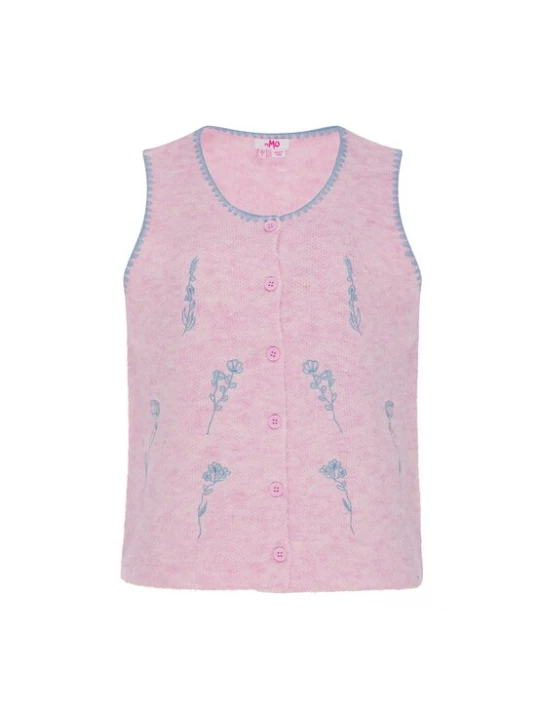 Foto van product MYMO Gebreide bodywarmer lichtblauw / rosé