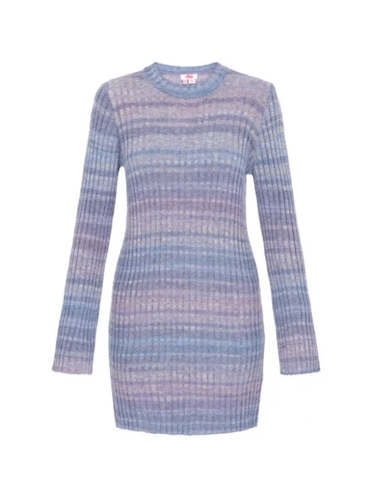 Foto van product MYMO Gebreide jurk blauw / lila