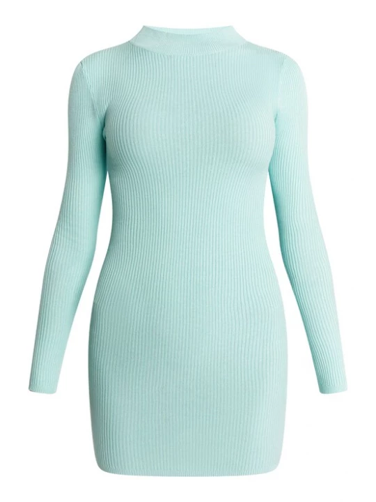 Foto van product MYMO Gebreide jurk mintgroen