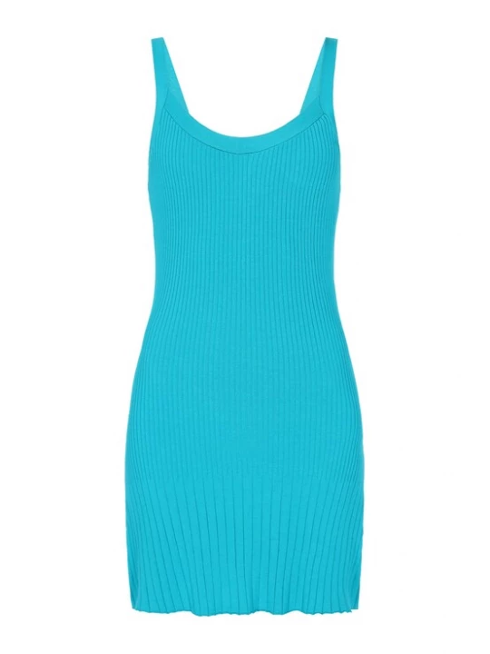 Foto van product MYMO Gebreide jurk 'Spring Summer' azuur