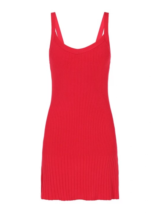 Foto van product MYMO Gebreide jurk 'Spring Summer' rood