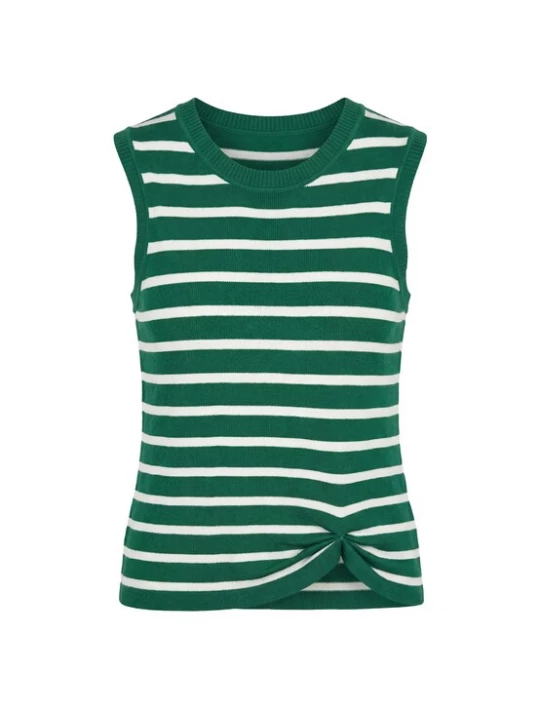 Foto van product MYMO Gebreide top groen / wit