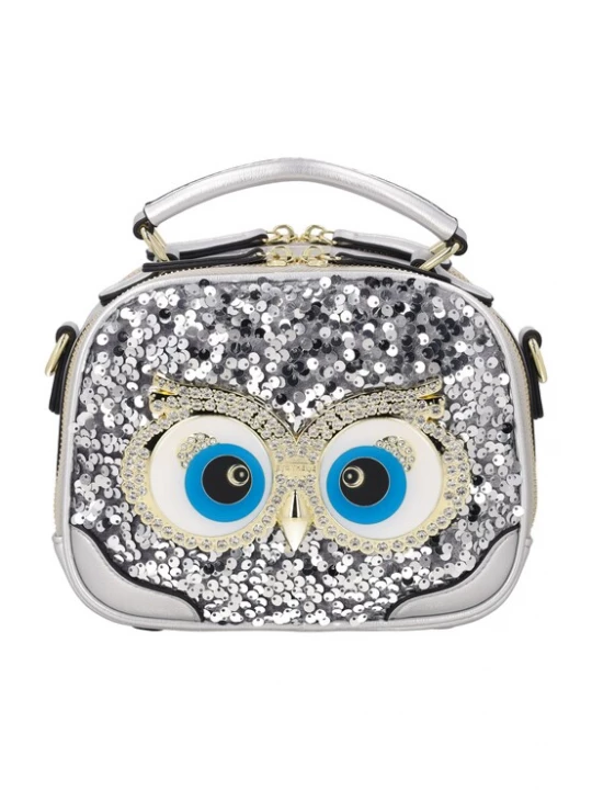 Foto van product MYMO Handtas 'Eyetheme' blauw / zilver / wit