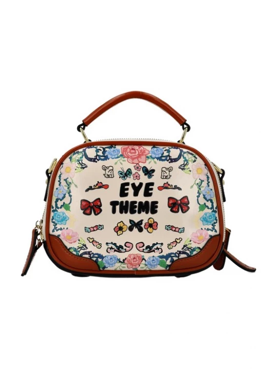 Foto van product MYMO Handtas 'EyETHEME' crème / gemengde kleuren