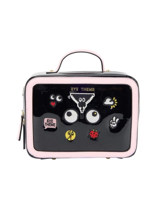 Foto van product MYMO Handtas 'Eyetheme' geel / rosa / zwart / offwhite