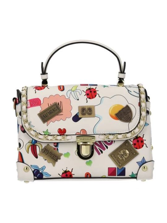 Foto van product MYMO Handtas 'Eyetheme' gemengde kleuren / wit